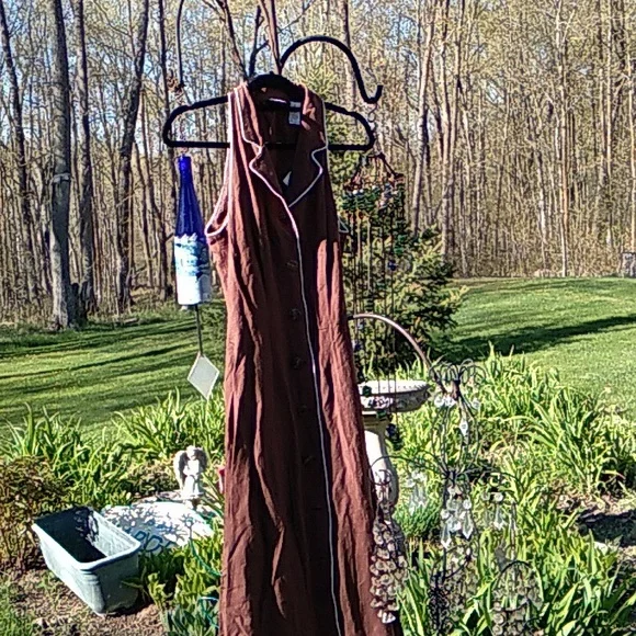 Miss Ashlee DRESS Legendary 80’s Button Back COTTON SLIM MIDI Sz 8 - Picture 10 of 16